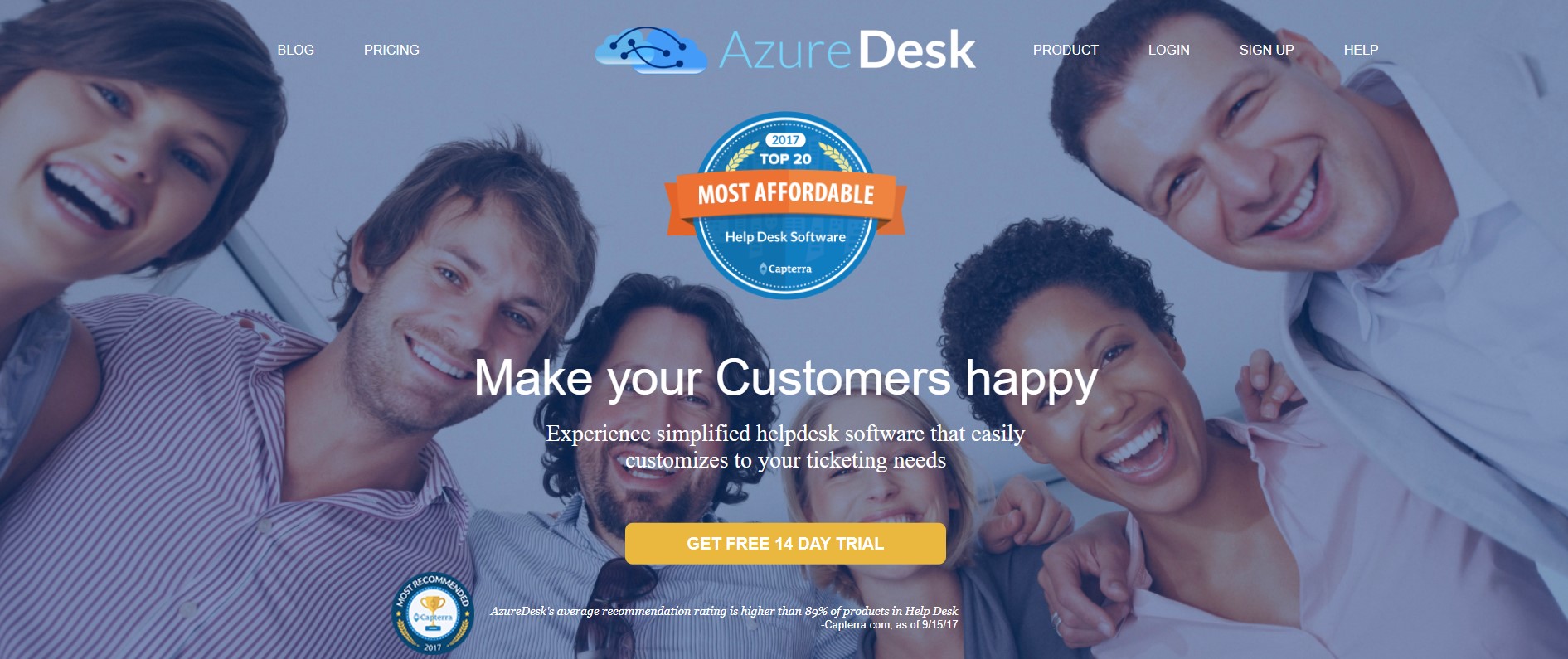 صفحة AzureDesk الرئيسية