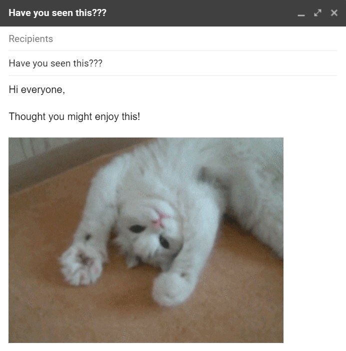 مثال بريد إلكتروني سيء - هل رأيت هذا؟؟؟