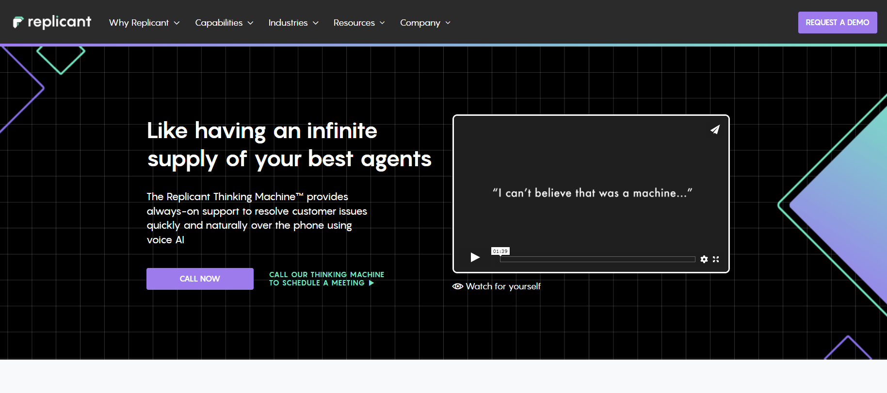 صفحة Replicant الرئيسية