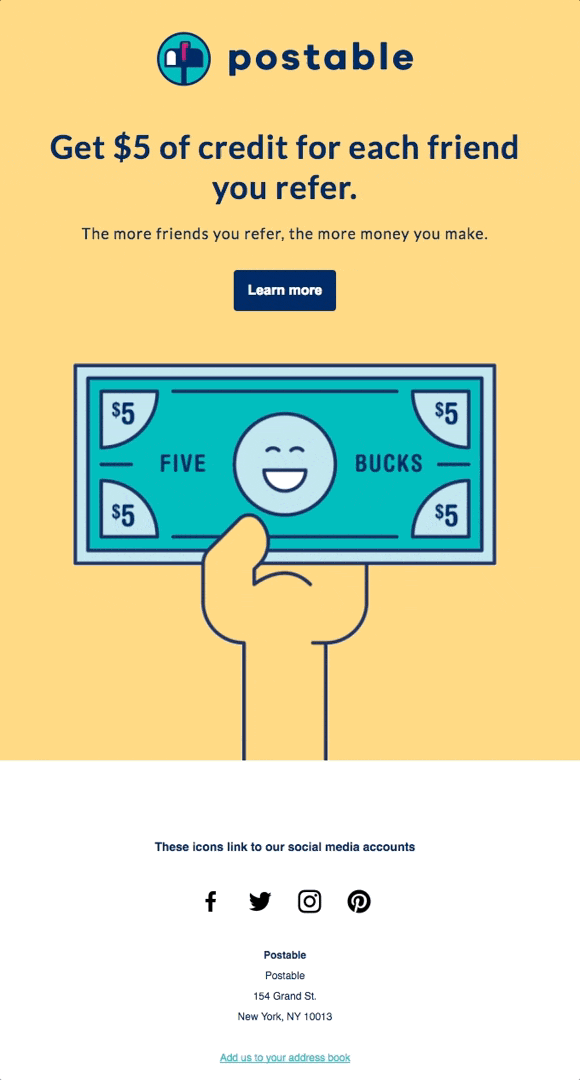 مثال على برنامج تسويق الإحالات